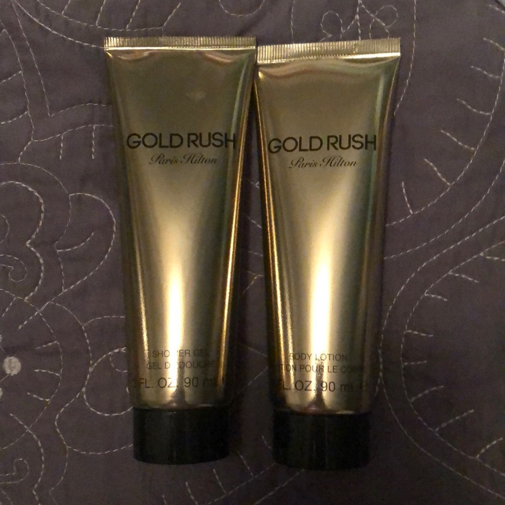 Paris Hilton Gold Rush Shower Gel and Body Lotion